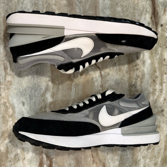 Youth NIKE Waffle One Grey Fog Particle Grey Athletic sneakers- Size 6.5Y - Picture 7 of 10